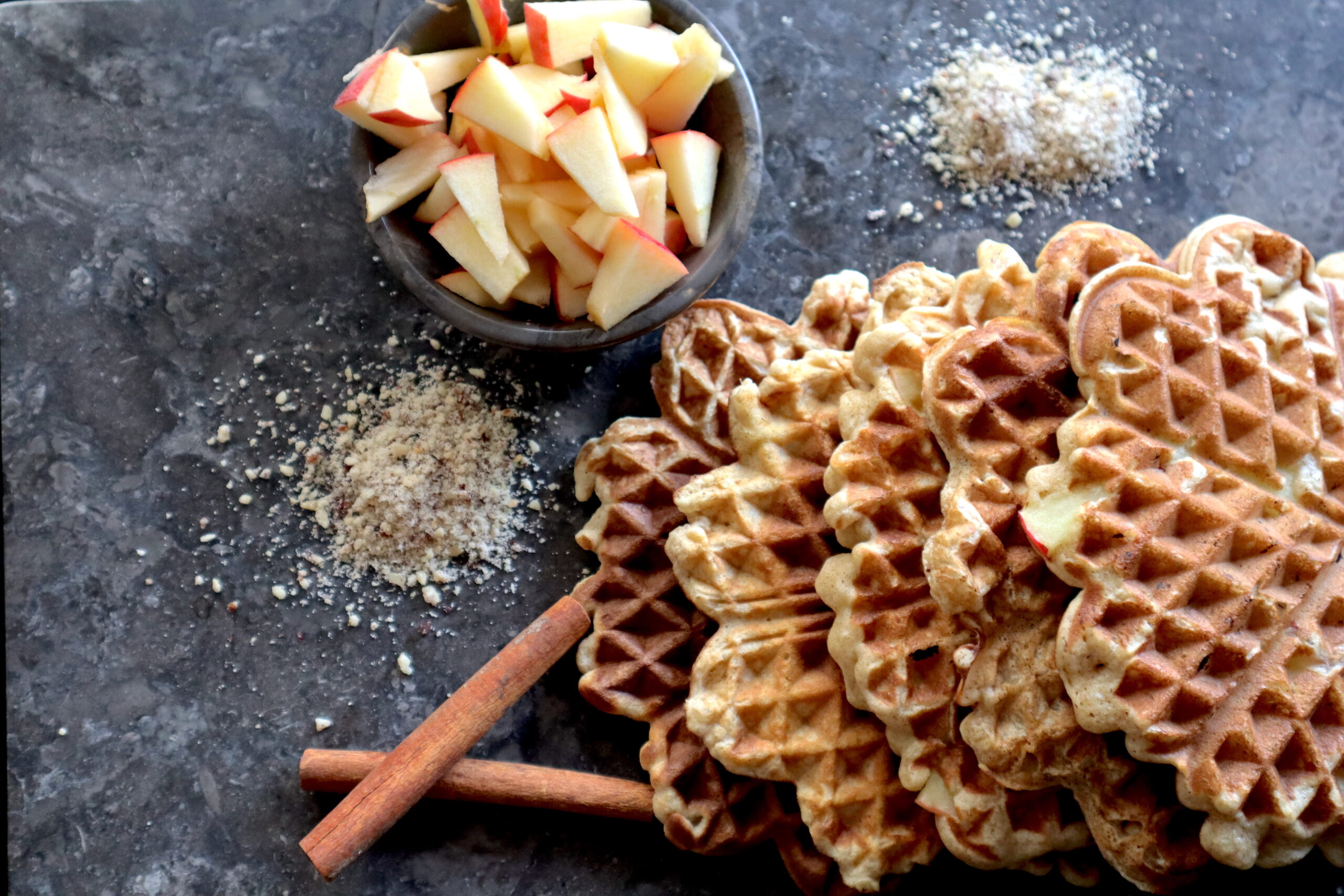 Waffelteig Backmischung ohne Zuckerzusatz